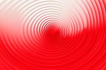 Red circular pattern with 3D lines, minimal modern design, blank background, radio waves, female sale banner, love invitation. Generative AI