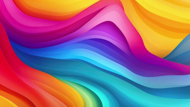 Abstract colorful waves background	