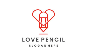 Education Book Pencil Logo Concept sign symbol icon Element Design.