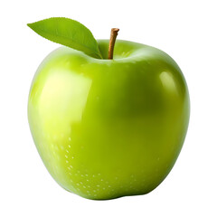 Granny Smith Apple Isolated On a Transparent Background, Generative AI