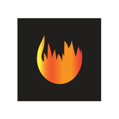 Fire icon collection. Fire flame symbol. Bonfire silhouette logotype. Flames symbols set flat style