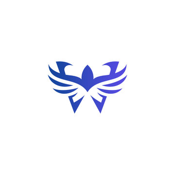 Letter W Wing Logo Design. W Logo Vector