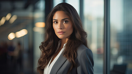 Obraz premium Portrait of a latin businesswoman