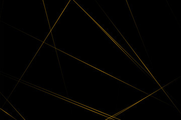 Abstract black with gold lines, triangles background modern design. Vector illustration EPS 10.