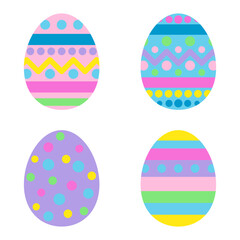 Easter eggs vector illustration