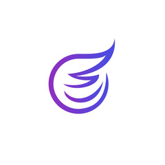 Wings Logo Vector. Bird Logo Design