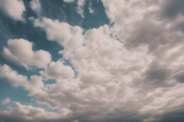 Fototapeta na wymiar A pretty cloudy sky_(Generative AI)