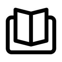 open book line icon