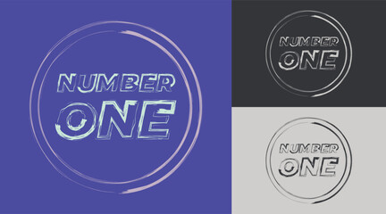 Professional & Creative Number 1 logo for corporate company in the word one