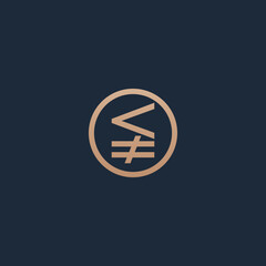 comparison logo, vector logo, isolated logo, symbol logo, simple design