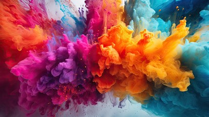 Fototapeta premium explosion of colored powder