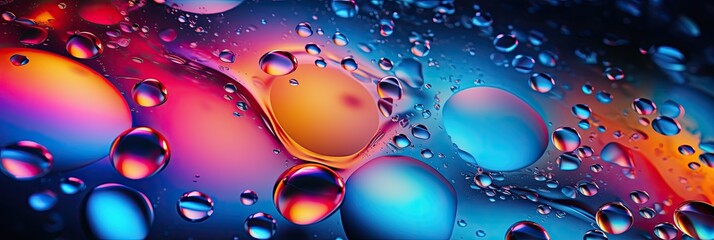 Abstract background with colorful water drops