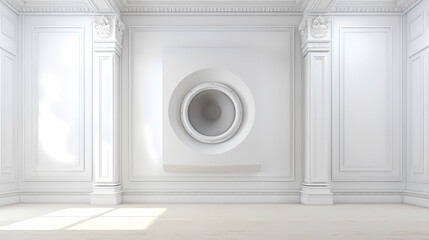 Contemporary Sound System in Empty Room Design - Immersive Audio