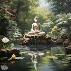 Buddhas Teachings in a Peaceful Oasis