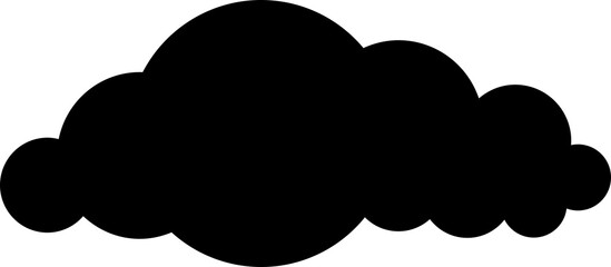 cloud black silhouette outline shape