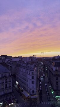PAris during sunset. 