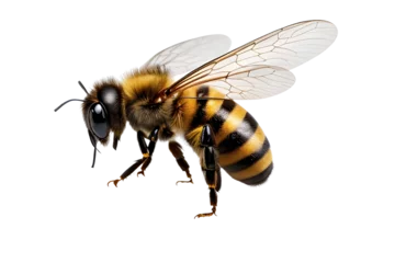 Fotobehang bee is flying ,png transparent background © vikash
