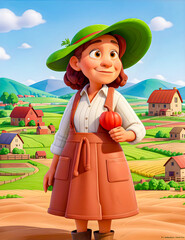 female farmer  in the field