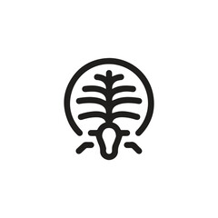 Palm Islands icon vector. Linear style sign for mobile concept and web design. Palm Islands illustration. Pixel vector graphics - Vector.	