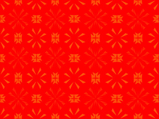 Obraz na płótnie Canvas seamless pattern with red flowers
