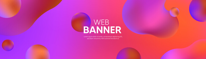 Abstract colourful background with circles, Pink background