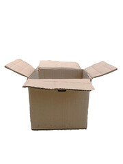 open cardboard box