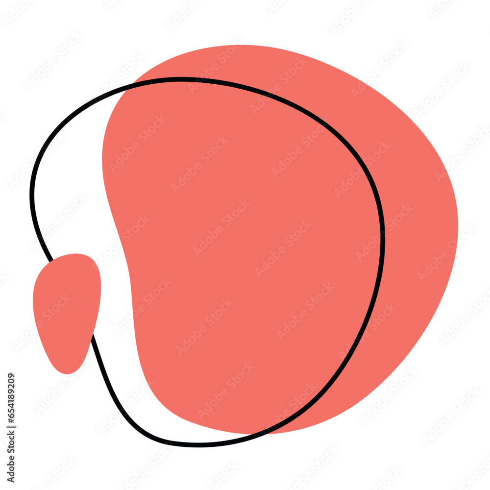 Poster organic abstract forms. fluid and irregular elements in creative and simple amoeba. amorphous liquid