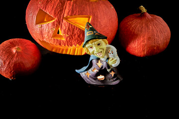 halloween pumpkins - obrazy, fototapety, plakaty