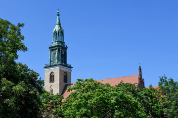 Fototapeta na wymiar View at St. Mary's Church at Berlin on Germany