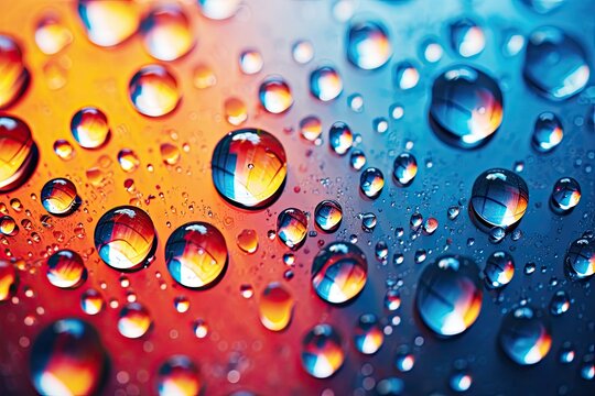 Abstract background with colorful water drops