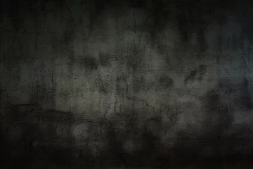 Rolgordijnen abstract black rough grunge texture, horror theme background for scary poster design, Generative AI © Lumina Frame