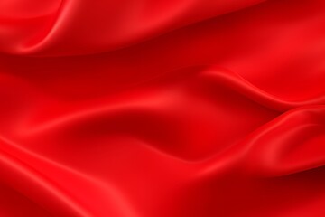 Luxury red satin smooth fabric background. Abstract background luxury red cloth and liquid wave and wavy folds of silk satin background. Red silky fabric. Decoration element for, Generative AI