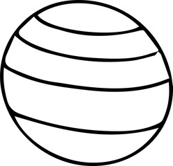 Cosmic doodle. Solar systerm planet universe doodle