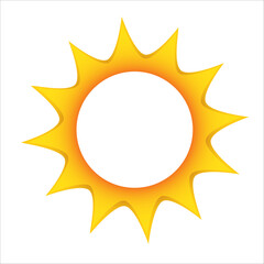 sun shining art drawn round frame