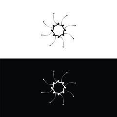 Circle vector logo template illustration