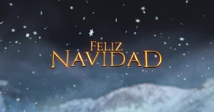 Merry Christmas Title in Spanish Feliz Navidad