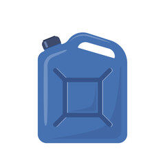 Jerrycan. Canister for petrol, gasoline and engine oil. Vector illustration.