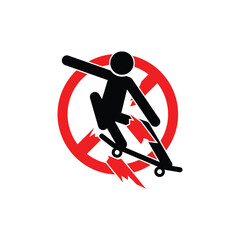skateboard icon illustration isolated vector sign symbol