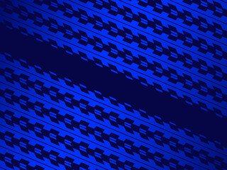 Blue geometric abstract elegant template. Luxury style background. Illustration.