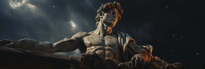 Portrait of artist Michelangelo.generative ai
 - obrazy, fototapety, plakaty