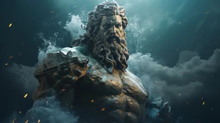 Fototapeten Neptune - The roman god of the sea.generative ai  © Luke