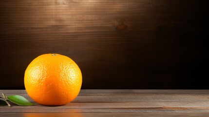 a Juicy Tangerine: Studio Lighting and Wood Background