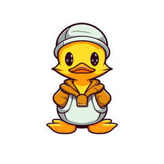 Duck, Illustration PNG, Cartoon Graphic Design Tshirt