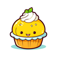 Lemon cake, Illustration PNG, Cartoon Graphic Design Tshirt