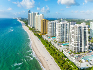 Aerial View, Sunny Isles Beach.North Miami..Miami,  Florida,USA