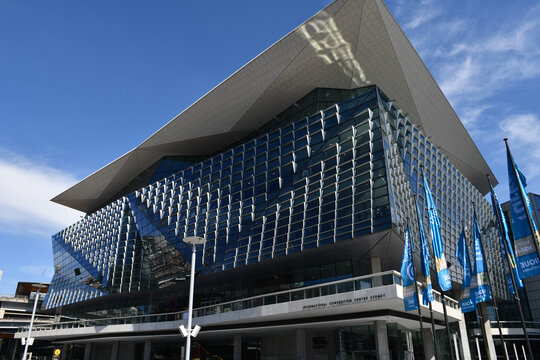 Sydney, Australia - September 6, 2019: The International Convention Centre Sydney, Designed By Hassell And Populous, An Exhibition And Convention Center.