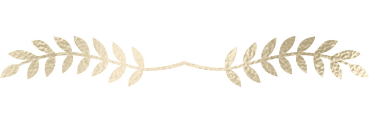 Textteiler, Bordüre, Textbordüre, gold  mit transparentem Hintergrund