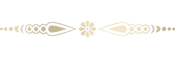 Textteiler, Bordüre, Textbordüre, gold mit transparentem Hintergrund