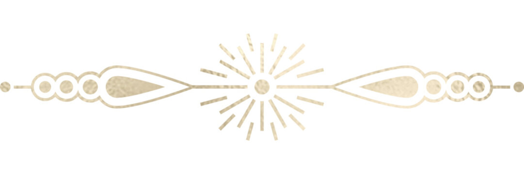 Textteiler, Bord&uuml;re, Textbord&uuml;re, gold mit transparentem Hintergrund