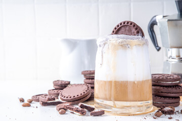 Cookies and Cream coffee latte